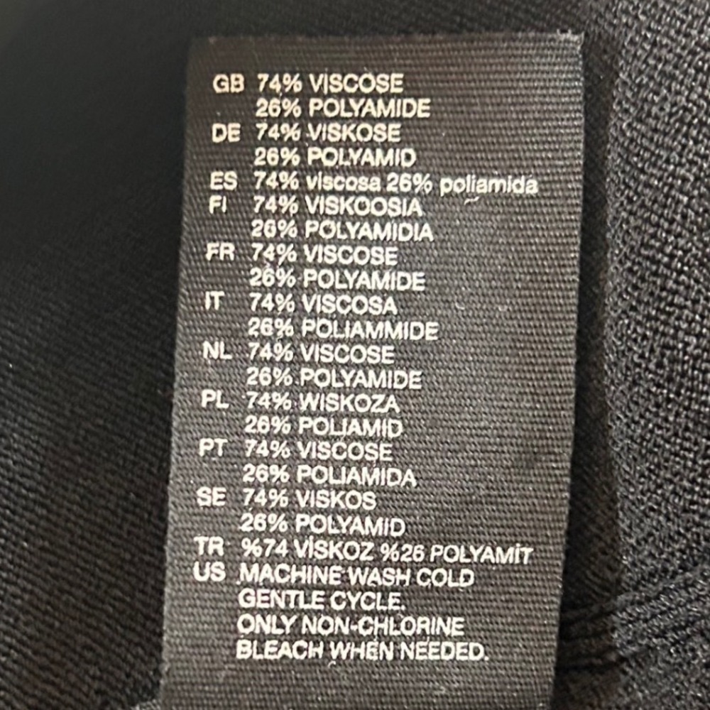 NWOT Stockholm Atelier & Other Stories Black Mock Neck Mesh Panel Knit Dress M - Picture 6 of 7